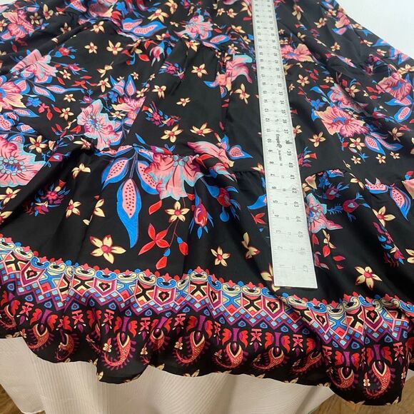 NWT Anthropologie Boemo Black Floral Maxi Dress Size Small New - Picture 4 of 5